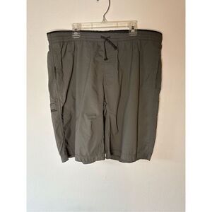 Kuhl men’s gray drawstring athletic shorts pockets size Large  #7-1431